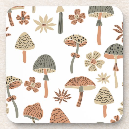 Dessous-de-verre Motif champignon (Devant)