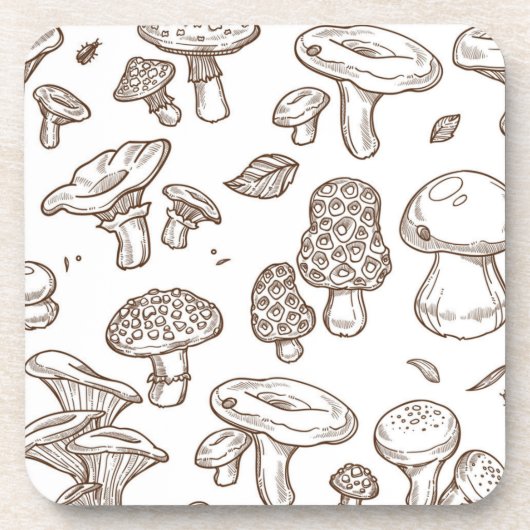 Dessous-de-verre Motif champignon (Devant)