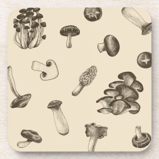 Dessous-de-verre Motif champignon (Devant)