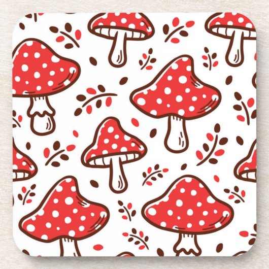 Dessous-de-verre Motif champignon (Devant)