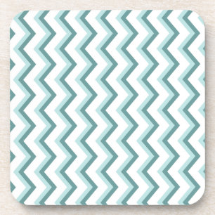 Dessous-de-verre Motif Chevron ZigZag dans Mint Green