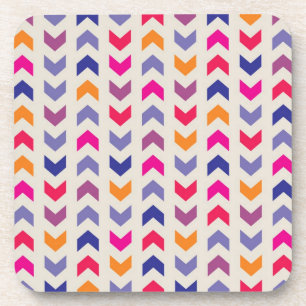 Dessous-de-verre motif coloré Aztec Chevron