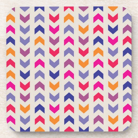 Dessous-de-verre motif coloré Aztec Chevron (Devant)
