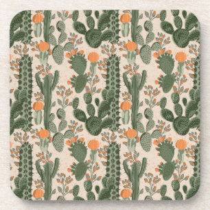 Dessous-de-verre Motif coloré Cactus