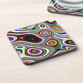 Dessous-de-verre Motif d'abstraction coloré (Côté gauche)