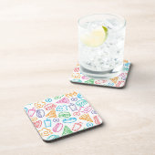 Dessous-de-verre Motif d'aliments de préparation rapide (Côté Droit)