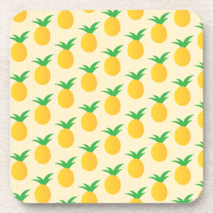 Dessous-de-verre Motif d'ananas jaune vif