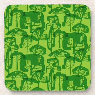 Dessous-de-verre Motif d'arbres verts
