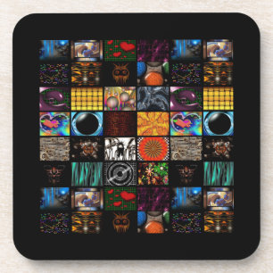 Dessous-de-verre Motif d'arts pop décoratifs