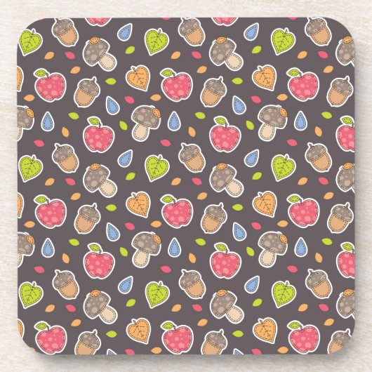 Dessous-de-verre motif d'automne (Devant)