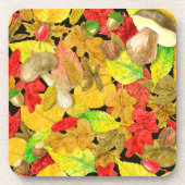 Dessous-de-verre Motif d'automne aquarelle (Devant)