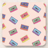 Dessous-de-verre Motif de bande audio Retro Neon (Devant)