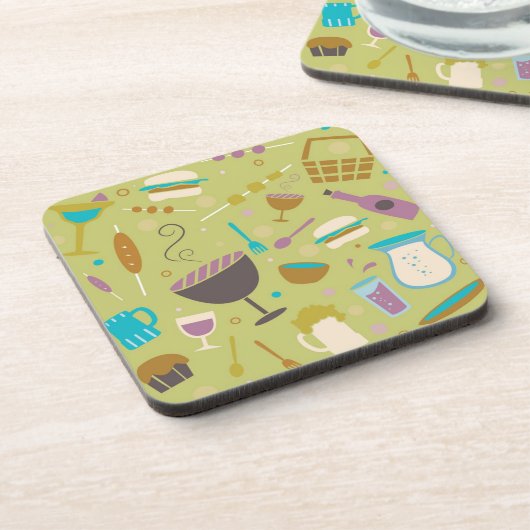 Dessous-de-verre Motif de barbecue (Côté gauche)