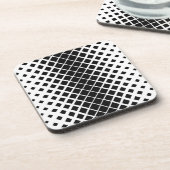 Dessous-de-verre Motif de blocs de Carré de dissolution noir modern (Côté gauche)