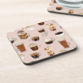 Dessous-de-verre Motif de boissons et de desserts de café (Côté gauche)