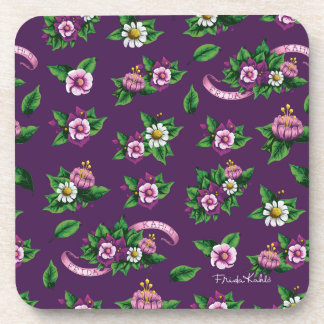 Dessous-de-verre Motif de bouquet floral de Frida Kahlo | Purlpe