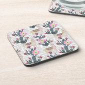Dessous-de-verre Motif de cactus d'aquarelle (Côté gauche)