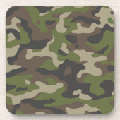 Dessous-de-verre Motif de camouflage vert (Devant)