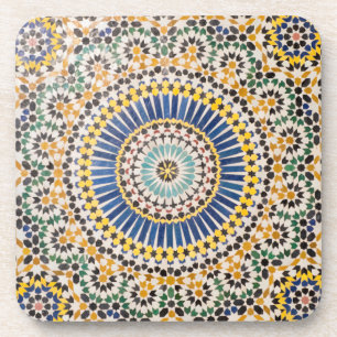 Dessous-de-verre Motif de carreaux géométriques, Maroc
