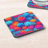Dessous-de-verre Motif de cercle vibrant (Côté gauche)