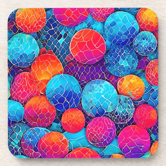 Dessous-de-verre Motif de cercle vibrant (Devant)
