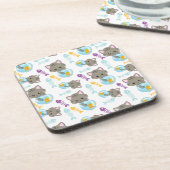Dessous-de-verre Motif De Chats, Chats Mignons, Chatons, Poisson (Côté gauche)