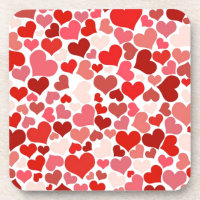 Motif de coeur rouge moderne