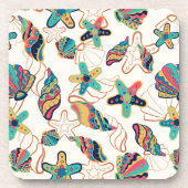 Dessous-de-verre Motif de coquillages colorés (Devant)