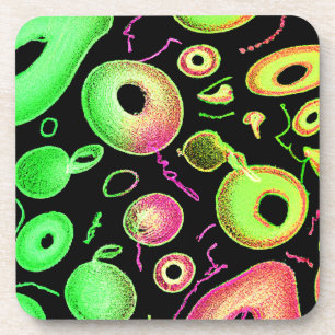 Dessous-de-verre Motif de couleur expressif Artisterie Abstraite