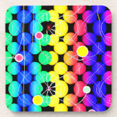 Dessous-de-verre Motif de couleurs vives (Devant)