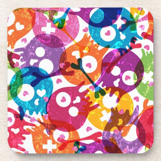 Dessous-de-verre Motif de crânes (Devant)