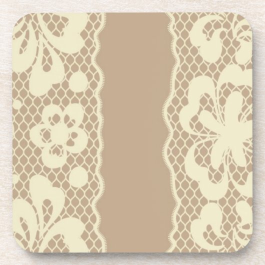 Dessous-de-verre Motif de dentelle, cru 7 de fleur (Devant)