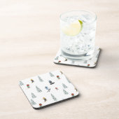 Dessous-de-verre Motif de descente d'hiver (Côté Droit)