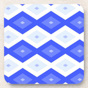 Dessous-de-verre Motif de diamant bleu royal