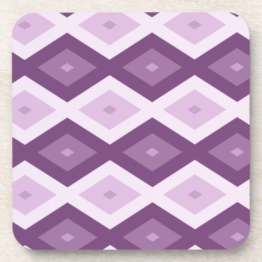 Dessous-de-verre Motif de diamant violet (Devant)