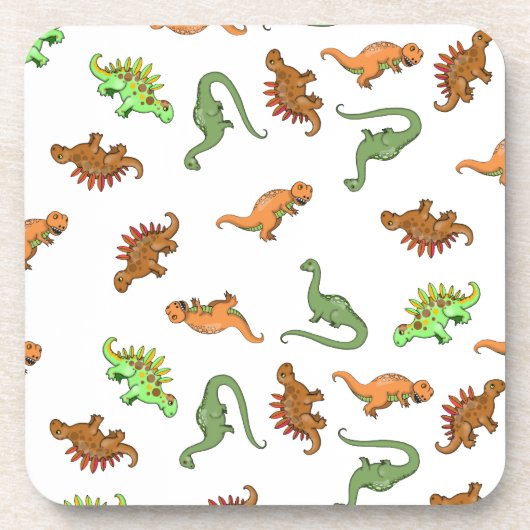 Dessous-de-verre Motif de dinosaure mignon (Devant)