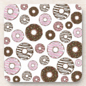Dessous-de-verre Motif De Donuts, Donuts Roses, Donuts Brown (Devant)