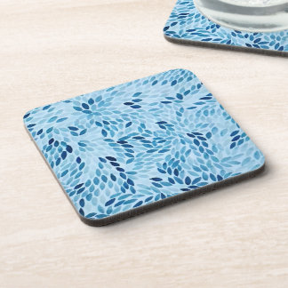 Dessous-de-verre Motif de feuille botanique bleu poussiéreux en pla
