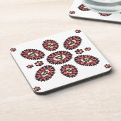 Dessous-de-verre Motif de fleurs Mandala (Côté gauche)