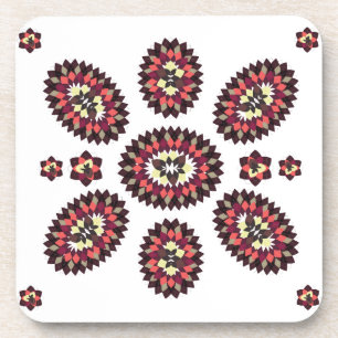 Dessous-de-verre Motif de fleurs Mandala