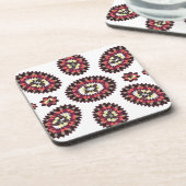 Dessous-de-verre Motif de fleurs Mandala (Côté gauche)