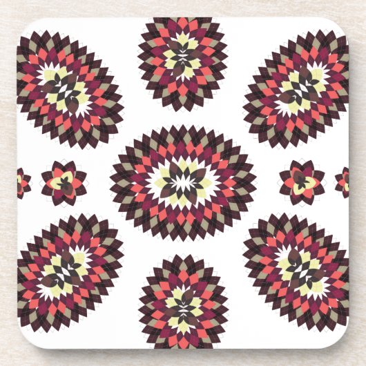 Dessous-de-verre Motif de fleurs Mandala (Devant)
