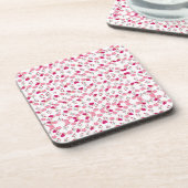 Dessous-de-verre Motif de fleurs roses (Côté gauche)