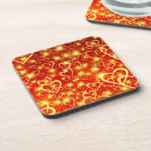 Dessous-de-verre Motif de formes cardiaques-25622 (Côté gauche)