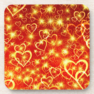 Dessous-de-verre Motif de formes cardiaques-25622