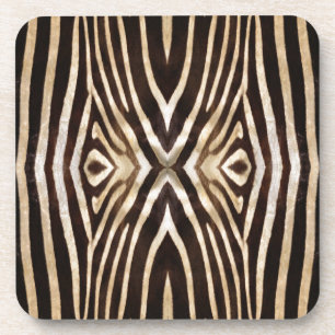 Dessous-de-verre Motif de fourrure de zèbre kaléidoscope