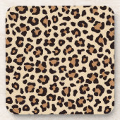 Dessous-de-verre Motif de fourrure léopard (Devant)