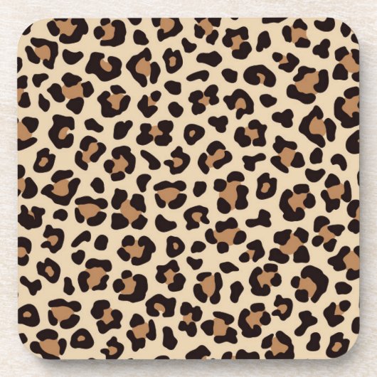 Dessous-de-verre Motif de fourrure léopard (Devant)