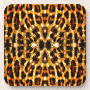 Dessous-de-verre Motif de fourrure Leopard