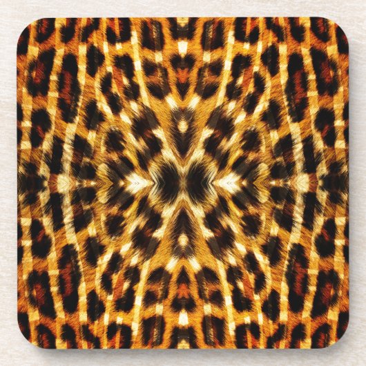 Dessous-de-verre Motif de fourrure Leopard (Devant)